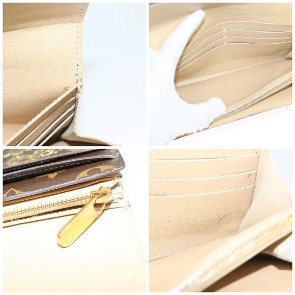 LOUIS VUITTON Monogram Dentelle Portefeuille Sarah Wallet M95390 LV Auth 119253V - Picture 15 of 16